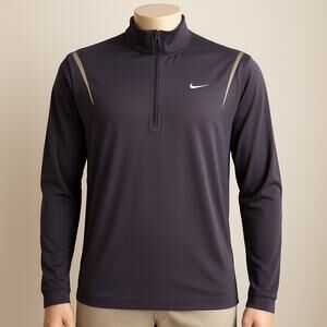 Nike Golf Dri-Fit 1/4 Zip Pullover Men’s M Purple Long Sleeve Performance Top